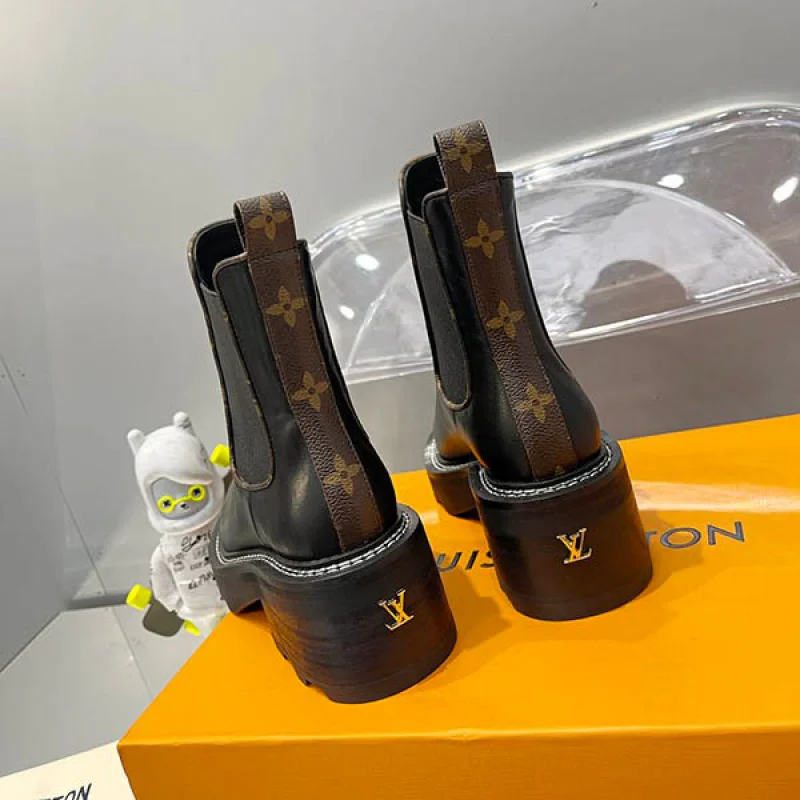 【洗練されたディテール】ルイヴィトン ライン アンクルブーツ 偽物 vuy64718