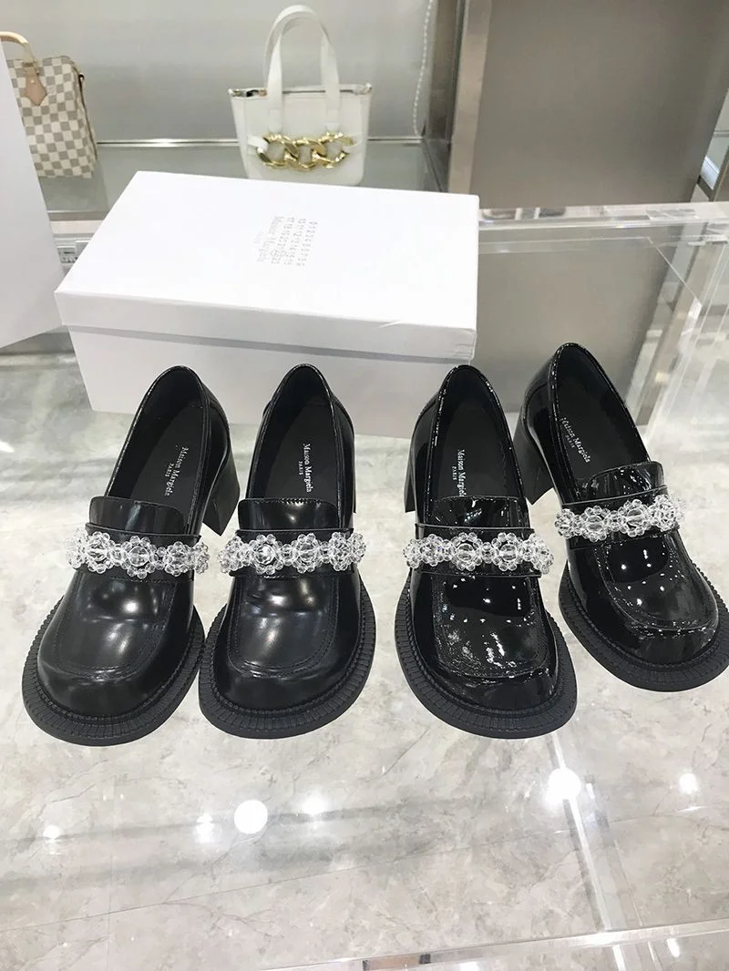 ★日本!!人気!メゾン マルジェラ メリージェーン パンプス コピー ポリッシュドレザー Mas55730
