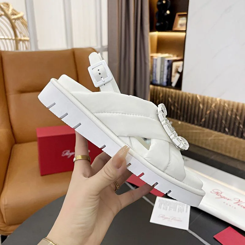 定番ロジェヴィヴィエ コピー スライディー ヴィヴ ストラス バックル ros22398
