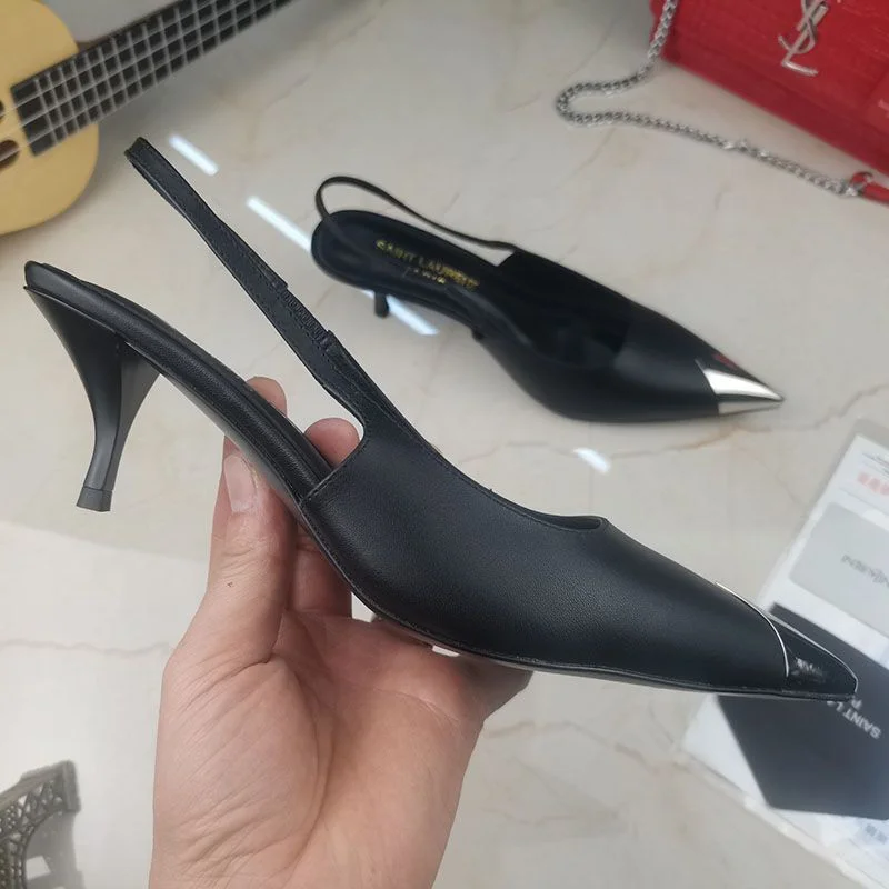 《大人気》サンローラン コピー◆LOLA モノグラムデニム ロゴ サンダル Sax82486