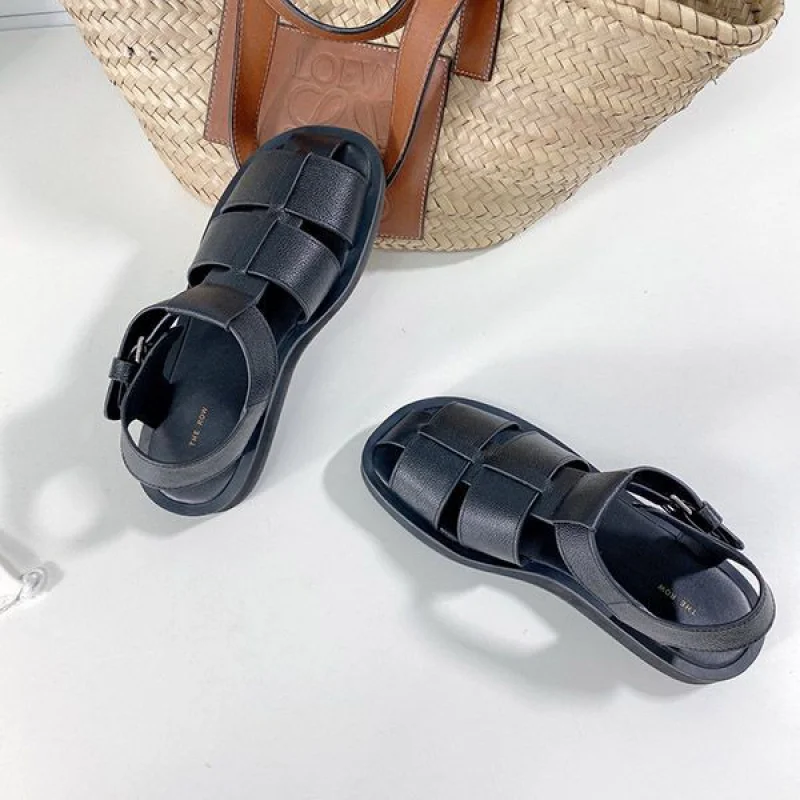 超話題!ザロウ 偽物 Fisherman フィッシャーマン レザー サンダル zae73368