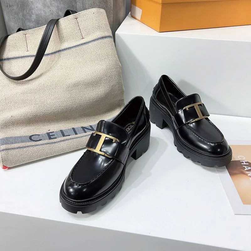 関税送料込 TODS レザー Tタイムレスメタル ローファー コピー toh52401
