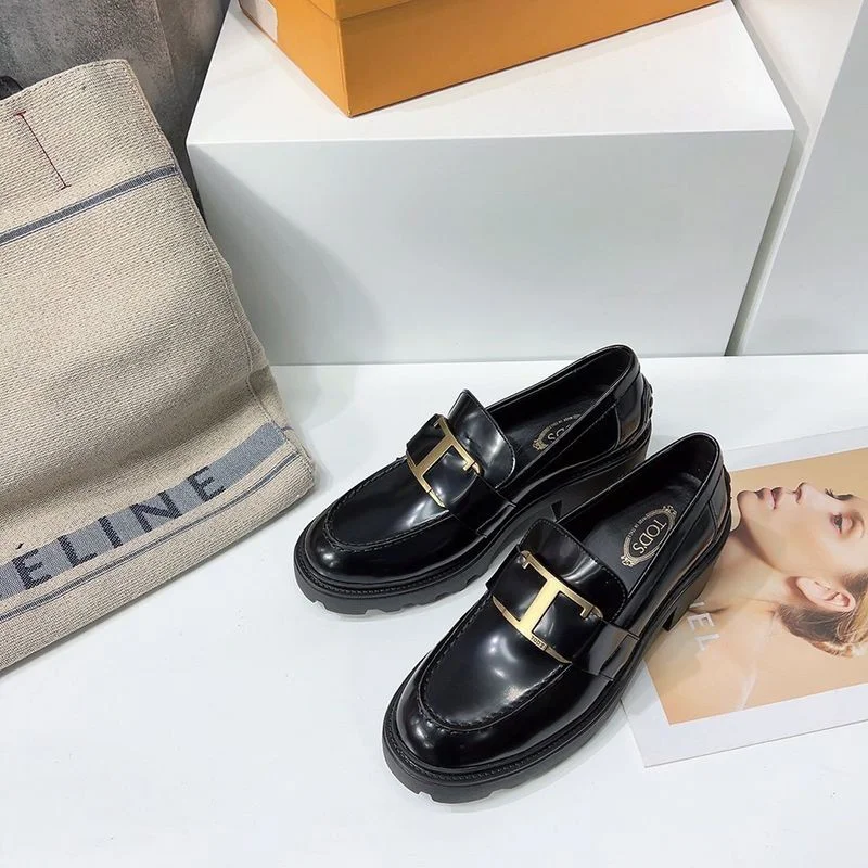 関税送料込 TODS レザー Tタイムレスメタル ローファー コピー toh52401