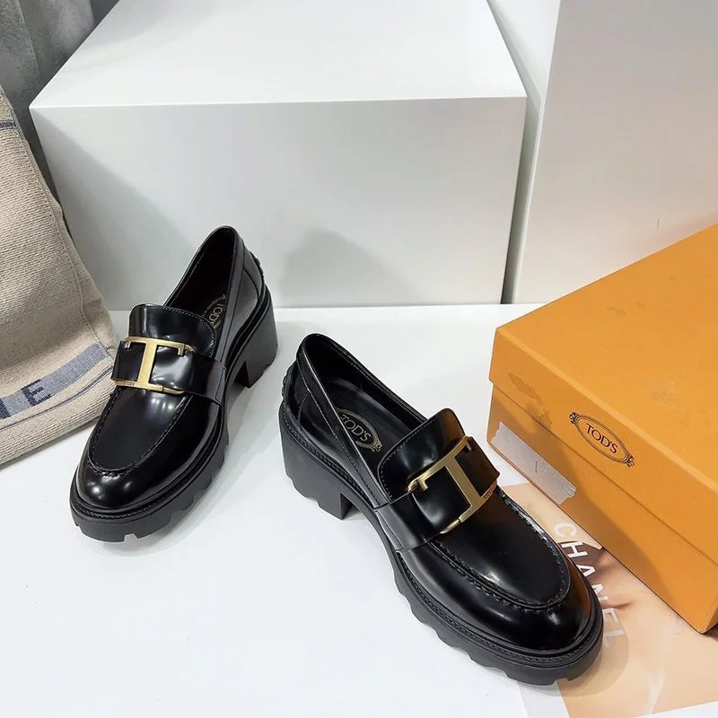 関税送料込 TODS レザー Tタイムレスメタル ローファー コピー toh52401