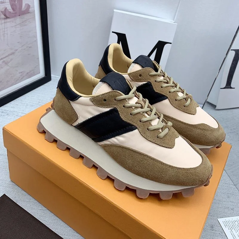 入手困難 TODS スーパーコピー スエード&ファブリックスニーカー tor46589