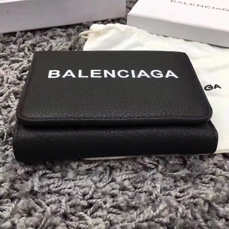 人気No1バレンシアガ 3つ折り財布 偽物 小銭入れ付き/CASH MINI WALLET メンズ bau07975