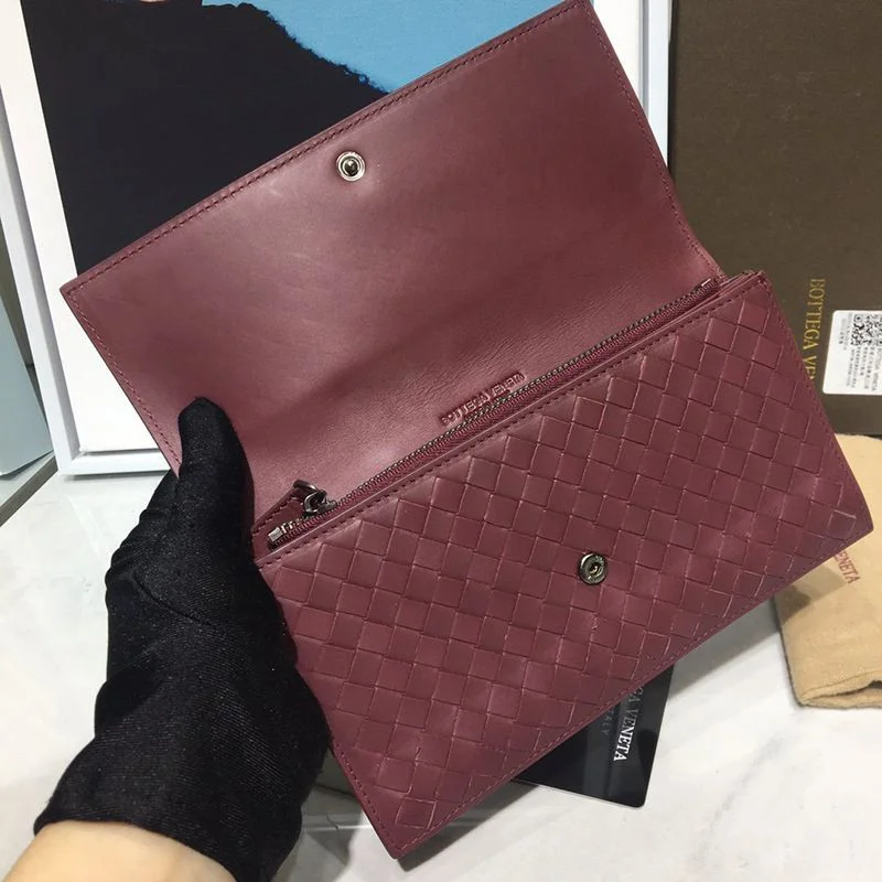 人気No1ボッテガヴェネタ コピー イントレチャート ラム スナップ 長財布 bom43842