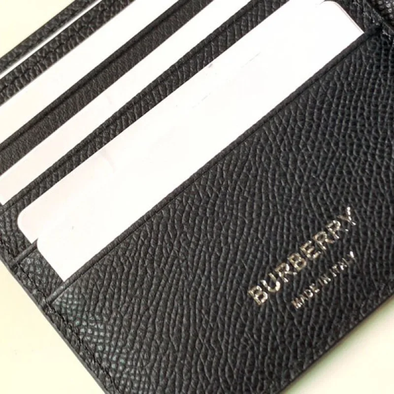 完売必至 バーバリー 偽物 2つ折り財布 black 8033072