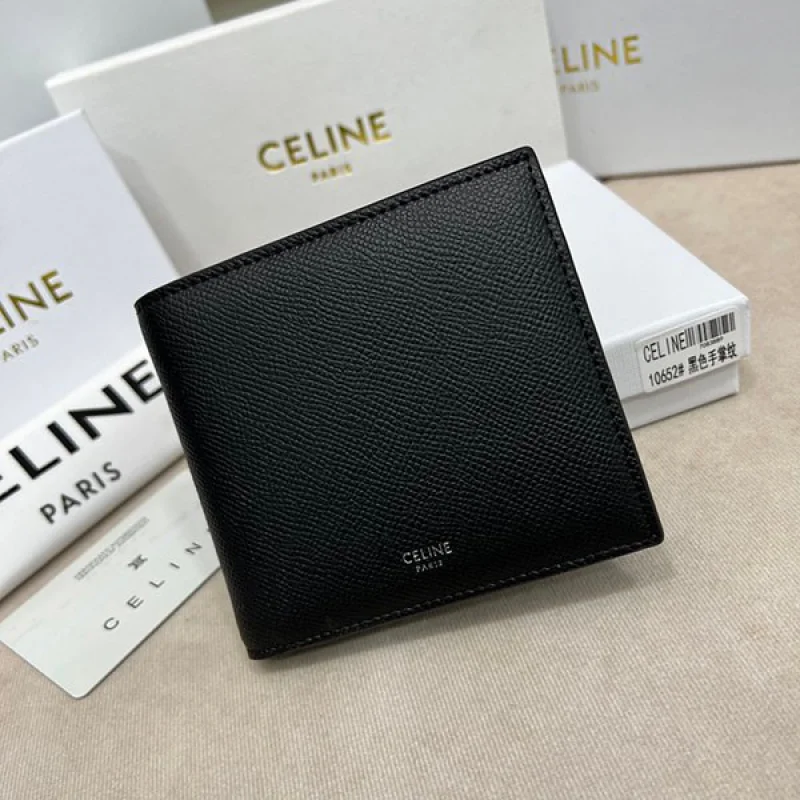 即発送 セリーヌ 偽物★セレブが愛す メンズ 折りたたみ財布 10B653BEN