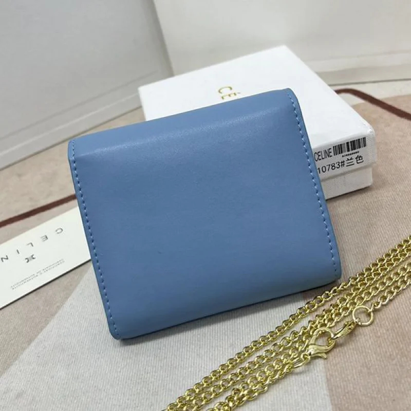 累積売上総額第１位！セリーヌ ラムスキンフラップウォレット ミニ財布 偽物 10D783BZG.38NO