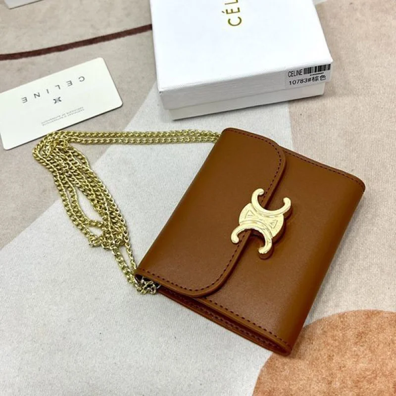 人気No1セリーヌ 偽物 ラムスキンフラップウォレット ミニ財布 Cea22302