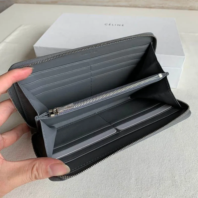 ◆すぐ届く◆【セリーヌ 偽物】ラージ ジップドウォレット 長財布 Cey24441