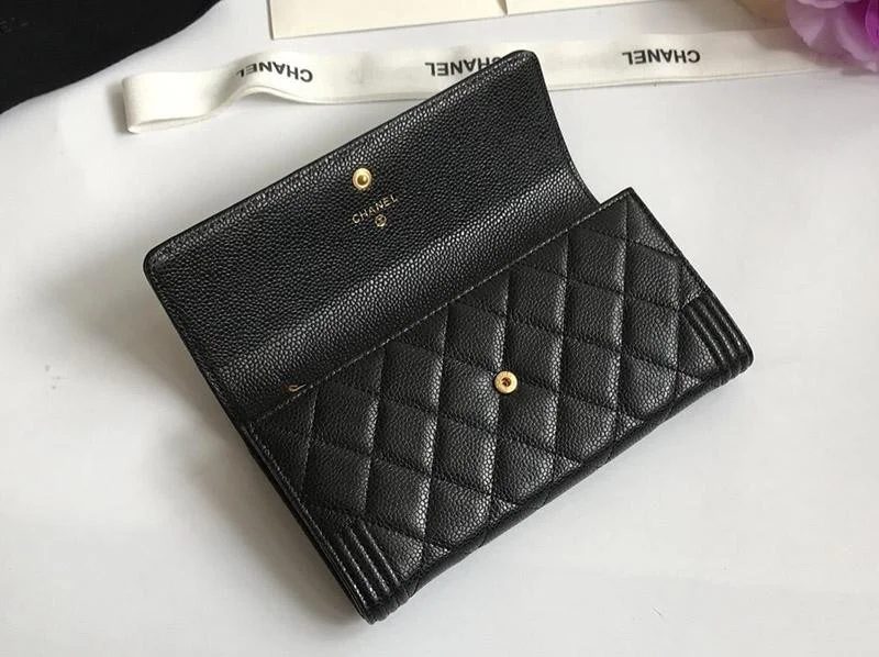 2023激安!シャネル 長財布 ボーイ シャネル コピー キャビアスキン shu95881