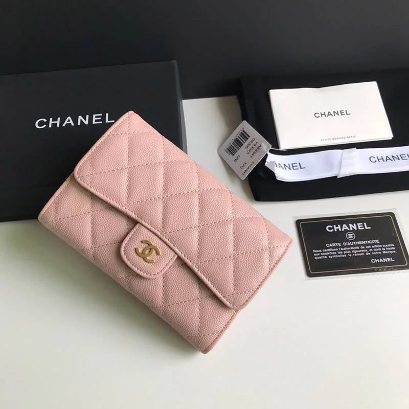 人気シャネル 折り財布 キャビアスキン最高級スーパーコピー A84341
