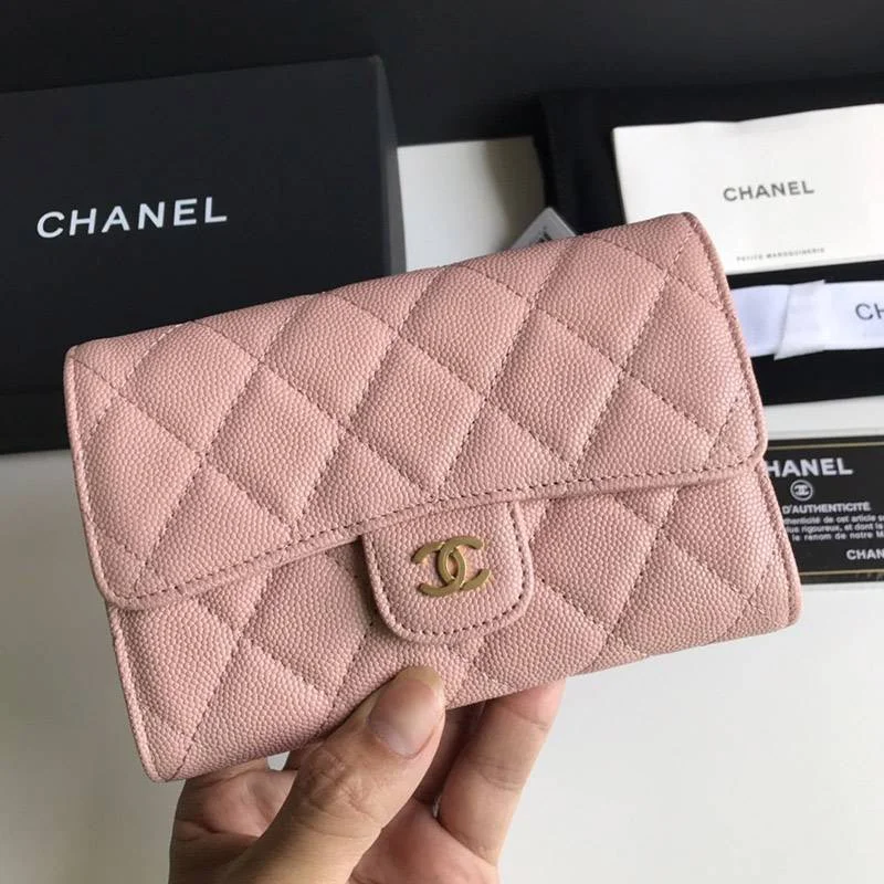 人気シャネル 折り財布 キャビアスキン最高級スーパーコピー A84341