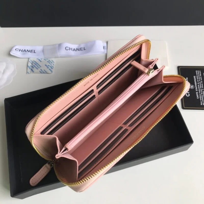 可愛い☆シャネル ナインティーン ジップ 長財布偽物N級品 AP1063B