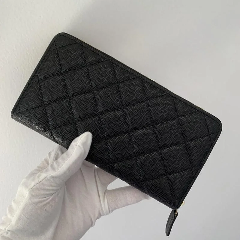 シャネル ジップ コインパース 偽物N級品 キャビアスキン shb34882