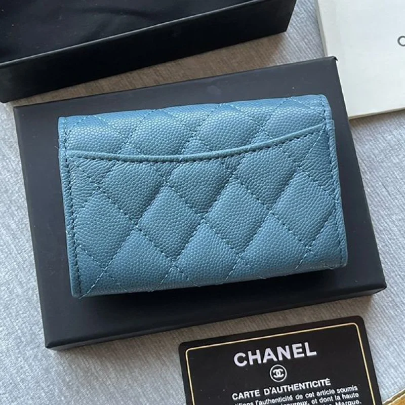 《大人気》シャネル ミニ財布 コピー キャビア ライトゴールド金具 shp64801