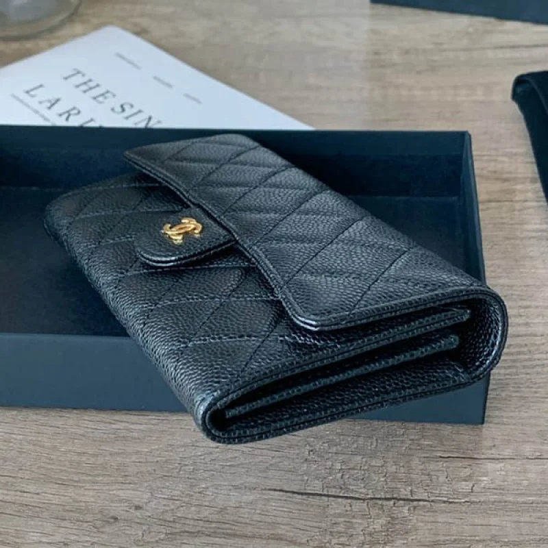 シャネル マトラッセキャビアスキン長財布 コピー shk34837