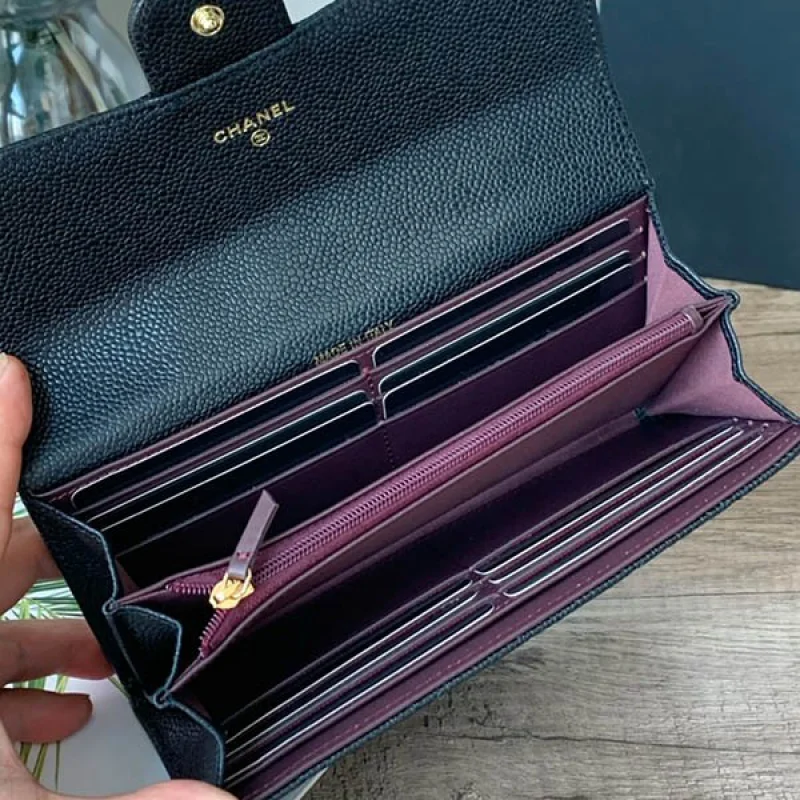 シャネル マトラッセキャビアスキン長財布 コピー shk34837