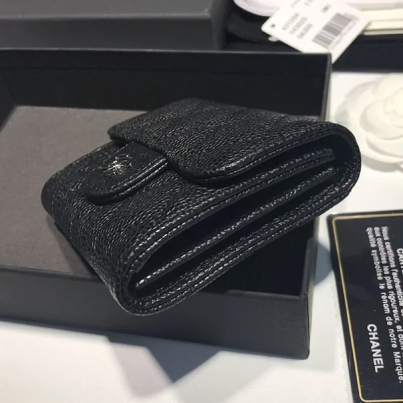 激安セールシャネル クラシック 偽物 コインパース 財布 黒 sho12945