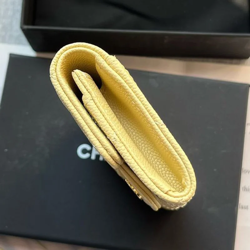 シャネル ミニ財布激安 スーパーコピー キャビア ライトゴールド金具 shm98300