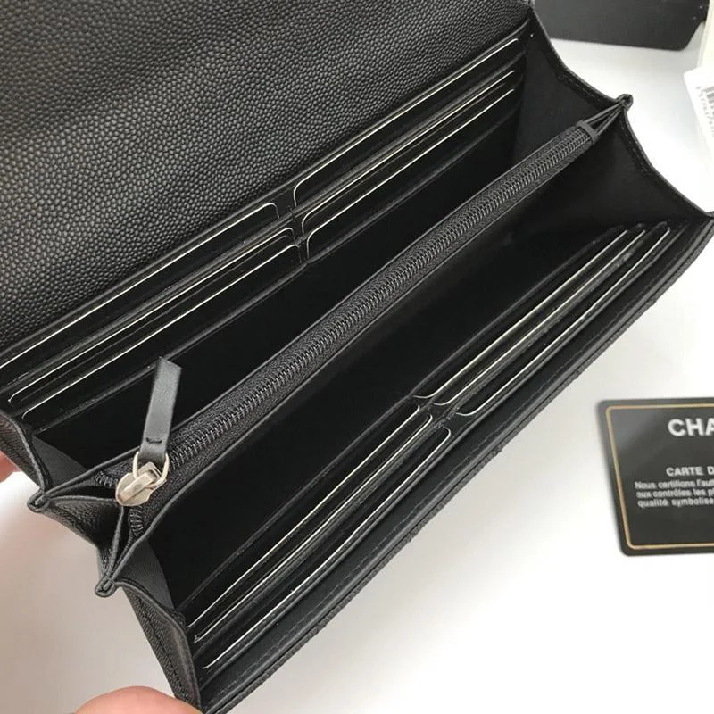 秋冬新作 シャネル 長財布 ボーイ シャネル コピー キャビアスキン shv51440