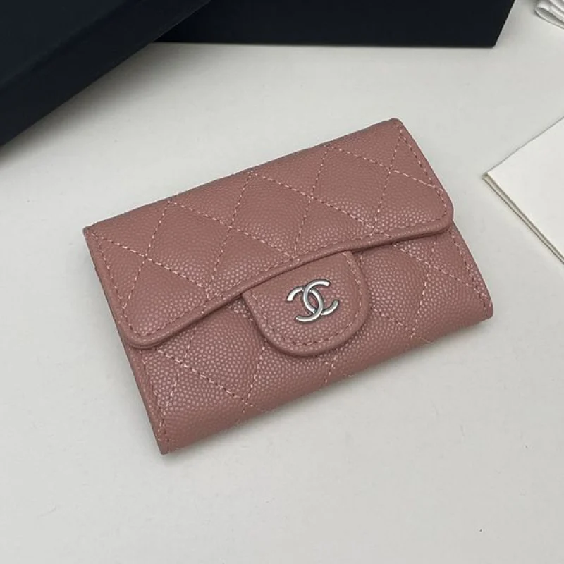 《大人気》シャネル ミニ財布 コピー キャビア ライトゴールド金具 shp64801
