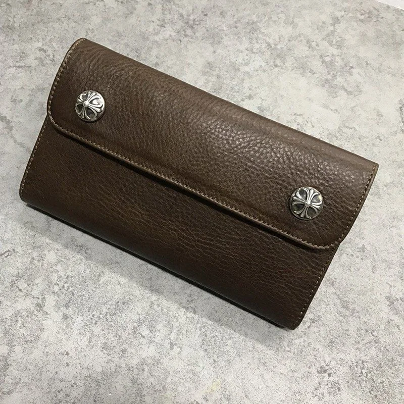 春もの新作 クロムハーツ 財布 偽物ウェーブ クロスボタン フラップ Kuq62041