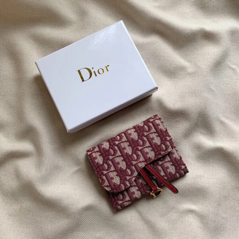 大人気! ディオールオブリーク サドル 偽物 折り財布 deh46830