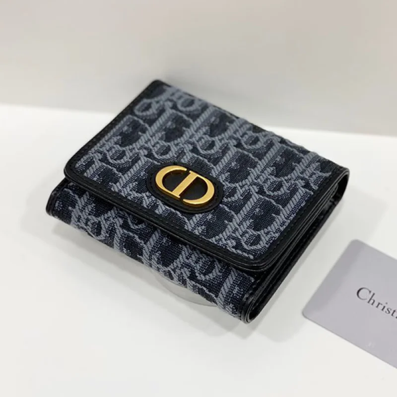 目を惹くカラー ディオール オブリーク偽物 最新三折り 財布 カロ deq31915