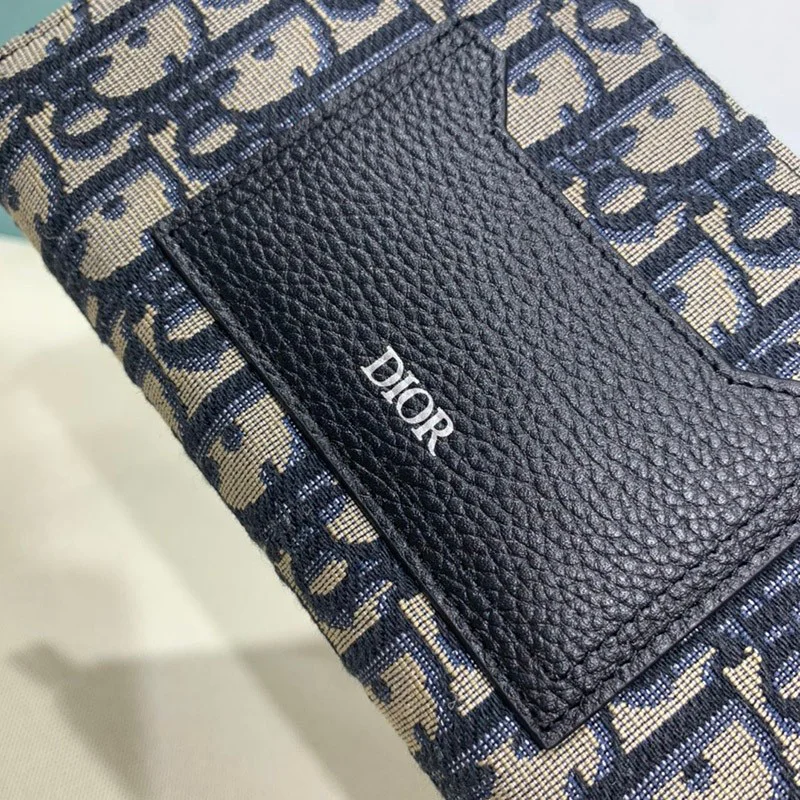 累積売上総額第１位！ディオール★ オブリーク ジャガード 長財布 コピー der56900