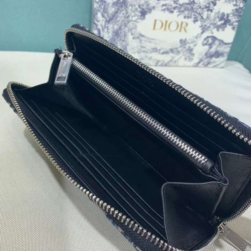 累積売上総額第１位！ディオール★ オブリーク ジャガード 長財布 コピー der56900