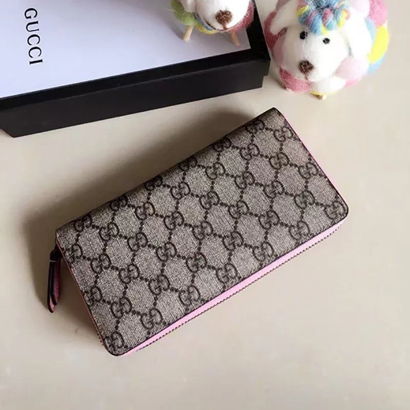グッチ GGスプリーム フェイスモチーフ 偽物ラウンドファスナー 長財布 431392