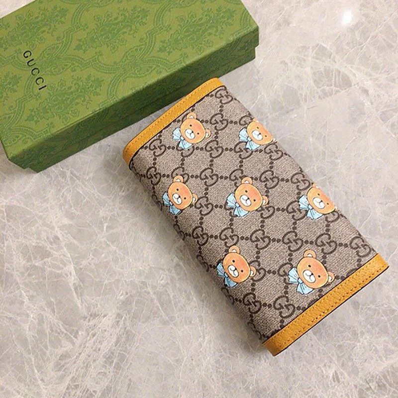 ☆グッチ☆ EXO-KAI コラボ ベアプリント長財布コピー 660509 2YSAG 8695