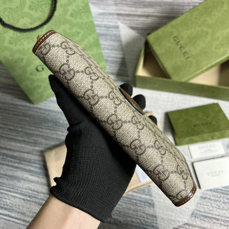 21-22AW グッチ インターロッキングG ジップアラウンド 長財布 コピー gua58818