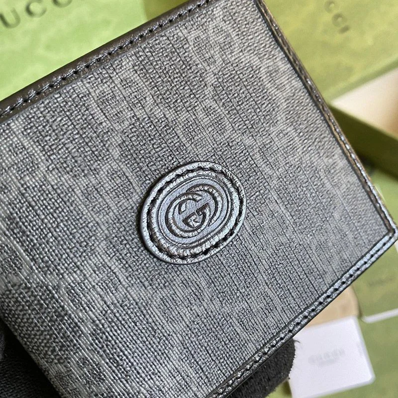 入手困難 【グッチ 偽物】インターロッキングG付キャンバスウォレット gue60088
