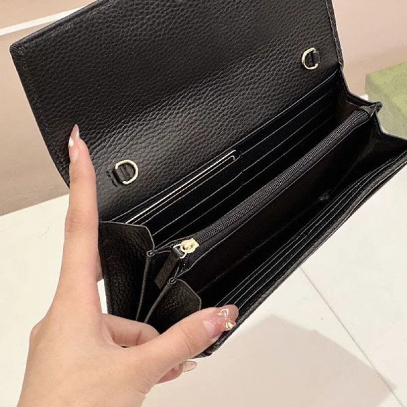グッチ GGマーモント 偽物 チェーン付き ウォレット guh16683
