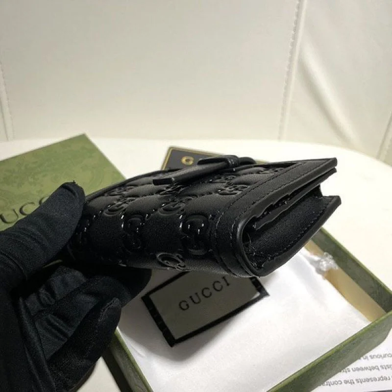 送料込 グッチ GGキルティング 折りたたみ財布 偽物 guk72442