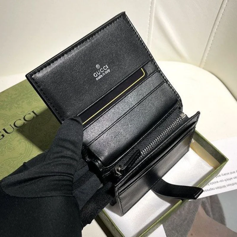 送料込 グッチ GGキルティング 折りたたみ財布 偽物 guk72442