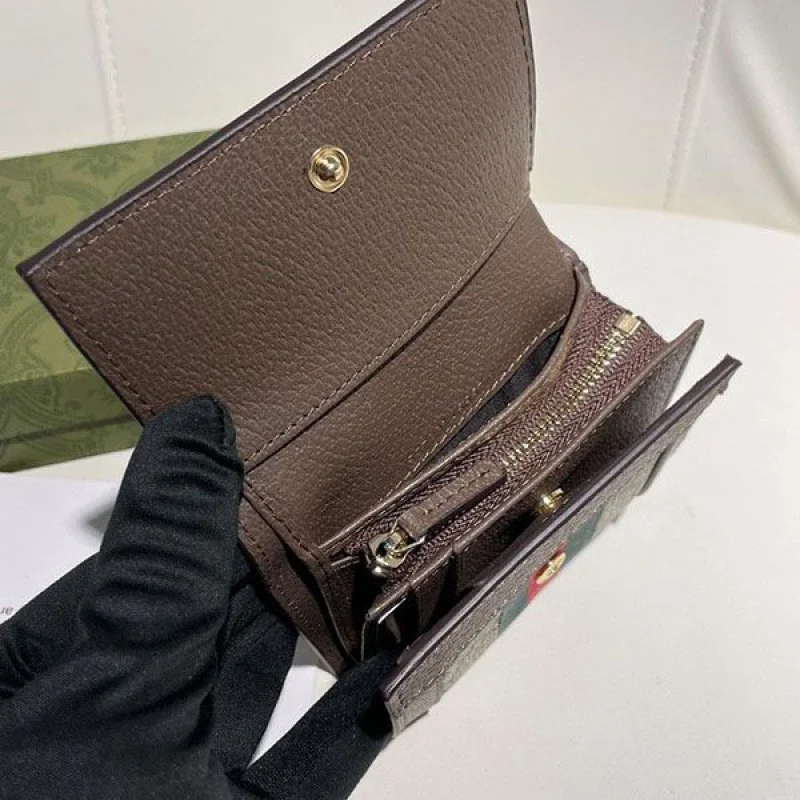 人気急上昇 グッチ オフィディア GGスプリーム 偽物 三折り財布 gur58134