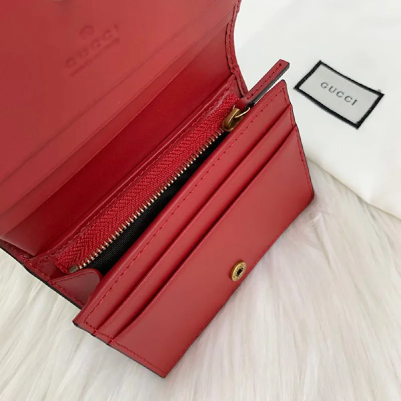 大人気!グッチ さくらんぼ 財布 偽物★かわいいチェリー GGスプリーム キャンバス カードケース激安 gus37265