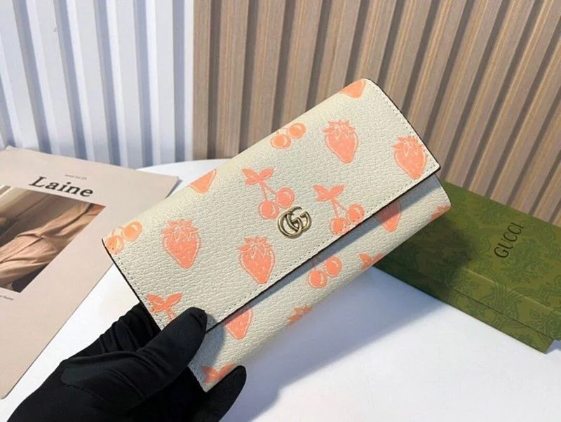 超希少!【グッチ】★GGマーモント ベリー コンチネンタルウォレット コピー gus97509