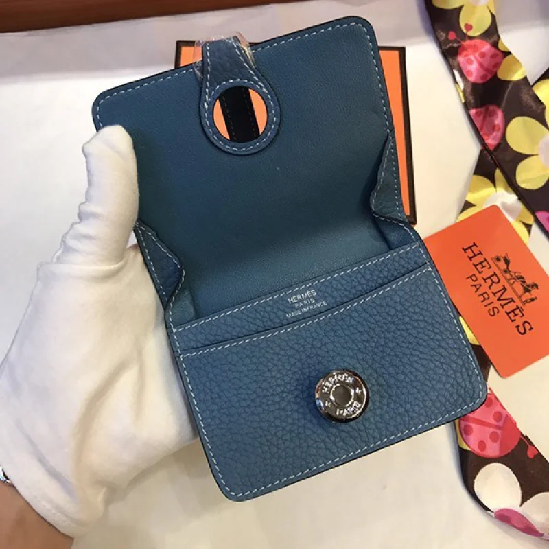 エルメス ドゴン カードホルダー偽物 カーフスキンhe19042
