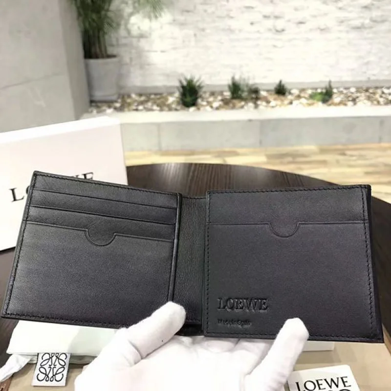 《大人気》ロエベ バイフォールド ウォレット 二つ折り財布 偽物 2色 log28805