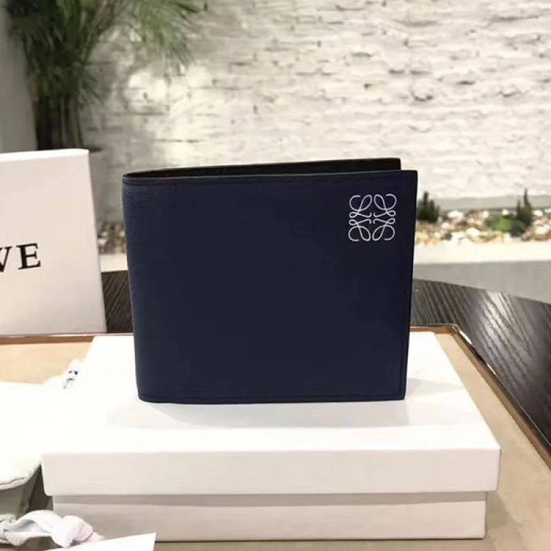 《大人気》ロエベ バイフォールド ウォレット 二つ折り財布 偽物 2色 log28805