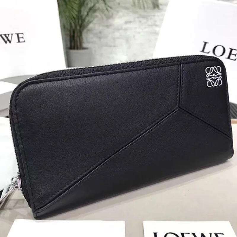 新色☆希少 ロエベ パズル オープン ウォレット コピー 長財布 lop87989
