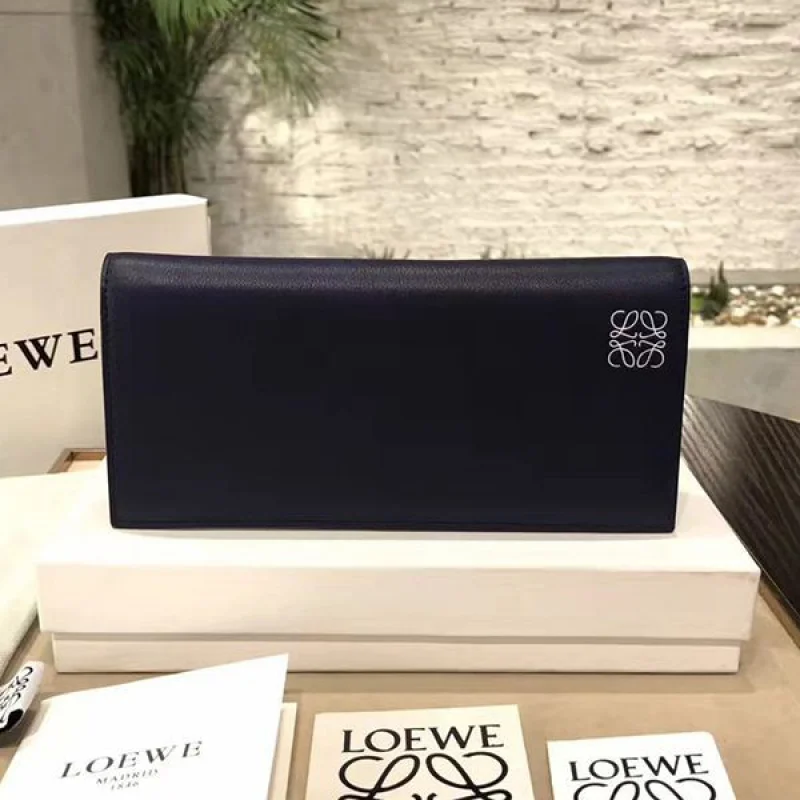 激安価格!ロエベ ソフトグレインカーフ ロングホリゾンタルウォレット コピー 2色 loq16248