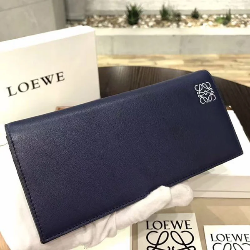 激安価格!ロエベ ソフトグレインカーフ ロングホリゾンタルウォレット コピー 2色 loq16248