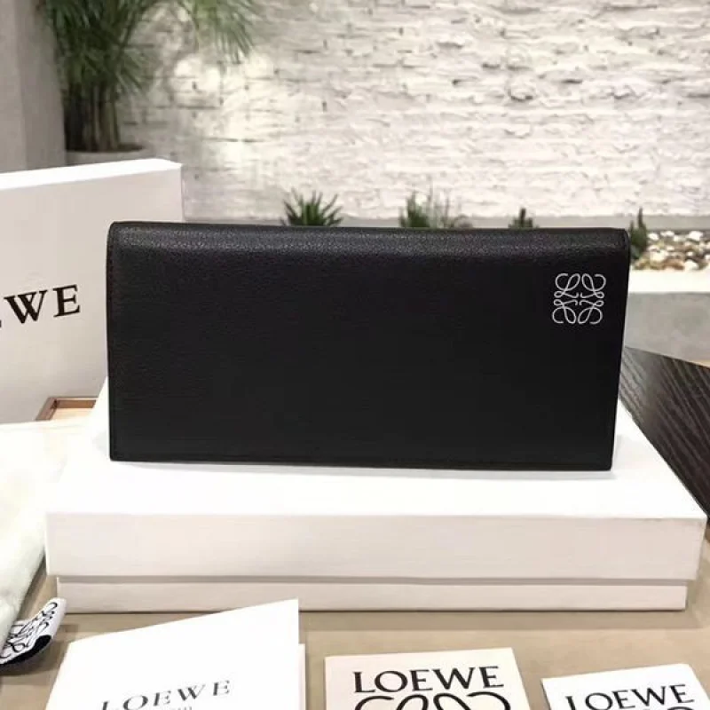激安価格!ロエベ ソフトグレインカーフ ロングホリゾンタルウォレット コピー 2色 loq16248